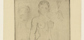 Wilhelm Lehmbruck. Female Nude with Male Heads (Weiblicher Akt mit Männerköpfen). (1912)