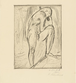 Wilhelm Lehmbruck. Contemplative Man (Sinnender Mann). (1914, printed 1920)