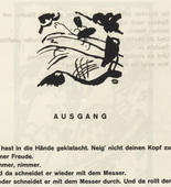 Vasily Kandinsky. Vignette next to "Exit" (Vignette bei "Ausgang") (headpiece, folio 36) from Klänge (Sounds). (1913)