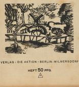 Georg Tappert, Herbert Anger, Raoul Hausmann, Conrad Felixmüller, Ines Wetzel, Wilhelm Schuler. Die Aktion, vol. 7, no. 26. June 30, 1917