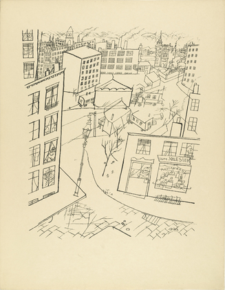 George Grosz. Suburb (Vorstadt) from The First George Grosz Portfolio (Erste George Grosz-Mappe). (1915-16, published 1916-17)