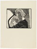 Gerhard Marcks. Orpheus in the Underworld (Orpheus in der Unterwelt) from the portfolio Orpheus: 10 Woodcuts on the Verses of Ovid (10 Holzschnitte zu den Versen des Ovid). (1947, published in 1948)
