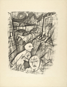 George Grosz. Moonlit Night (Mondnacht) from The First George Grosz Portfolio (Erste George Grosz-Mappe). (1915-16, published 1916-17)
