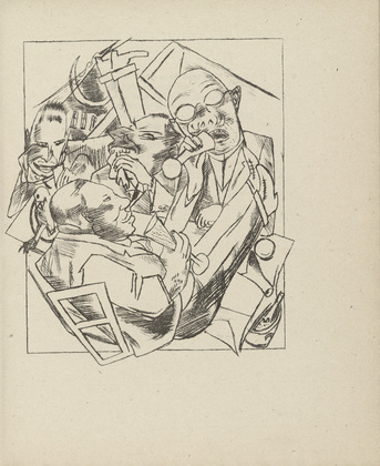 Max Beckmann. Drinking Song (Trinklied) (plate 1) from Stadtnacht (City Night). 1921