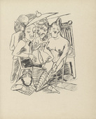 Max Beckmann. City Night (Stadtnacht) (plate 2) from Stadtnacht (City Night). 1921