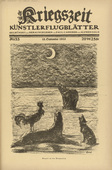 August Gaul. Concert at the Dardanelles (Konzert an den Dardanellen) (in-text plate, p. 211) from the periodical Kriegszeit. Künstlerflugblätter, vol. 1, no. 53 (15 Sept 1915). 1915