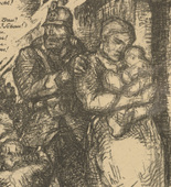 Otto Hettner. Local Reserve Troops (Der Landsturm) (plate, p. 68) from the periodical Kriegszeit. Künstlerflugblätter, vol. 1, no. 17 (16 Dec 1914). 1914