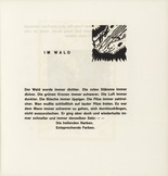 Vasily Kandinsky. Vignette next to "In the Woods" (Vignette bei "Im Wald") (headpiece, folio 38) from Klänge (Sounds). (1913)