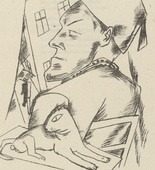 Max Beckmann. Bitterness (Verbitterung) (plate 3) from Stadtnacht (City Night). 1921