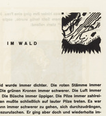 Vasily Kandinsky. Vignette next to "In the Woods" (Vignette bei "Im Wald") (headpiece, folio 38) from Klänge (Sounds). (1913)