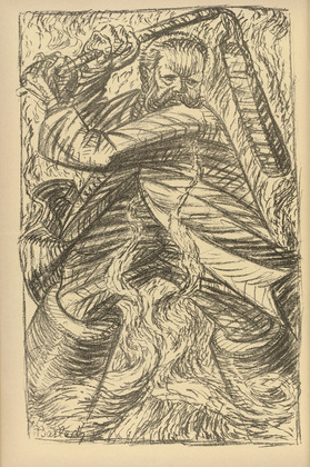 Ernst Barlach. The Thresher of Masuria (Der Drescher von Masuren) (plate, p. 212) from the periodical Kriegszeit. Künstlerflugblätter, vol. 1, no. 53 (15 Sept 1915). 1915