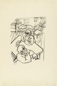 George Grosz. Two Men (Zwei Männer). (1915-1916), dated 1916