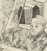 Max Beckmann. Suburban Morning (Vorstadtmorgen) (plate 4) from Stadtnacht (City Night). 1921