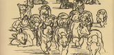 August Gaul. Farewell, Dear Uncle! (Adjö, Onkelchen) (plate, p. 214) from the periodical Kriegszeit. Künstlerflugblätter, vol. 1, no. 53 (15 Sept 1915). 1915