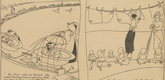 Otto Hundt. Newspaper Announcements (Zeitungsmeldungen) (plate, p. 70) from the periodical Kriegszeit. Künstlerflugblätter, vol. 1, no. 17 (16 Dec 1914). 1914