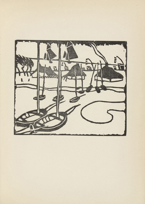 Richard Seewald. Baltic Sea - Hiddensee (Ostsee - Hiddensee)  (plate, p. 73) from the periodical Die neue Kunst, no. 1 (July 25, 1913). 1913-1914