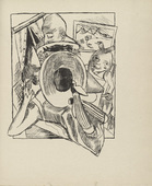 Max Beckmann. Furnished Room (Möbliert) (plate 5) from Stadtnacht (City Night). 1921