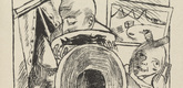 Max Beckmann. Furnished Room (Möbliert) (plate 5) from Stadtnacht (City Night). 1921