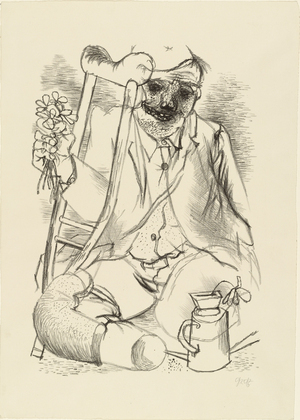 George Grosz. The Hero (Der Held) from The American Scene, no. 1. (1933, published 1934)