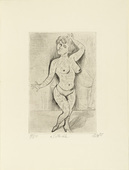 Otto Dix. Maud Arizona (Suleika, The Tattooed Wonder) [Maud Arizona (Suleika, das tätowierte Wunder)] from the portfolio Circus (Zirkus). 1922