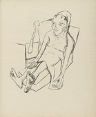 Max Beckmann. The Sick One (Die Kranke)(plate 6) fromStadtnacht (City Night). 1921