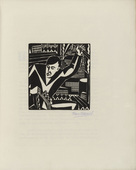 Frans Masereel. Plate (folio 4) from Rede an einen Dichter. 1922
