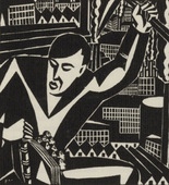 Frans Masereel. Plate (folio 4) from Rede an einen Dichter. 1922