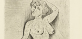 Otto Dix. Maud Arizona (Suleika, The Tattooed Wonder) [Maud Arizona (Suleika, das tätowierte Wunder)] from the portfolio Circus (Zirkus). 1922
