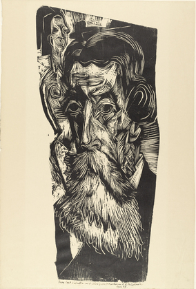 Ernst Ludwig Kirchner. Head of Ludwig Schames (Kopf Ludwig Schames). (1918)