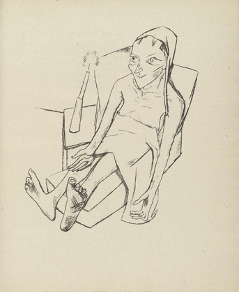 Max Beckmann. The Sick One (Die Kranke)(plate 6) fromStadtnacht (City Night). 1921