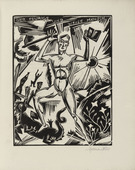 Hermann Keil. The Fervent and Sage Man (Der feurige und weise Mensch) (plate, folio 6) from Rede an einen Dichter. 1922