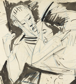 Ernst Ludwig Kirchner. Sailor Saying Goodbye (Matrose sich verabschiedend). (1914)