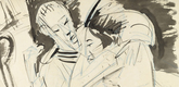 Ernst Ludwig Kirchner. Sailor Saying Goodbye (Matrose sich verabschiedend). (1914)