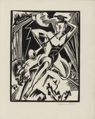 Hermann Keil. Actio (plate, folio 9) from Rede an einen Dichter. 1922