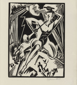 Hermann Keil. Actio (plate, folio 9) from Rede an einen Dichter. 1922