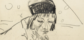 Erich Heckel. Head of a Girl (Mädchenkopf). 1912