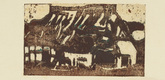 Christian Rohlfs. Farmhouse in Holstein (Holsteinisches Bauernhaus). (1923)