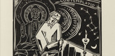 Hermann Keil. Contemplatio (plate, folio 11) from Rede an einen Dichter. 1922