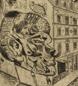 Otto Dix. Syphilitic (Syphilitiker) for the portfolio 5 Etchings (5 Radierungen). 1920