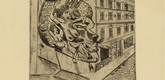 Otto Dix. Syphilitic (Syphilitiker) for the portfolio 5 Etchings (5 Radierungen). 1920