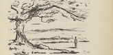 Wilhelm (Vilém) Nowak. Untitled (Tree in the Landscape) (tailpiece, [p. 1]) from the periodical Zeit-Echo. Ein Kriegs-Tagebuch der Künstler, vol. 1, no. 1 (Aug 1914). 1914