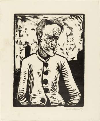 Erich Heckel. The Fool (Der Narr) from the portfolio New European Graphics, 5th Portfolio: German Artists, 1921 (Neue Europäische Graphik, 5. Mappe: Deutsche Künstler, 1921). 1917 (published 1923)