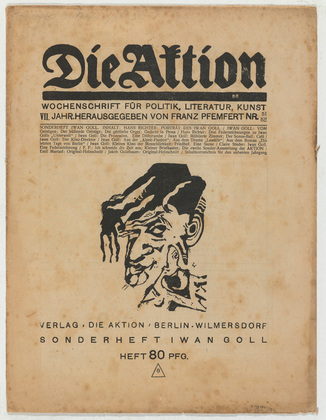 Emil Maetzel, Jakob Goldbaum. Die Aktion, vol. 7, no. 51/52. December 29, 1917