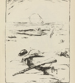 Wilhelm (Vilém) Nowak. Untitled (Battlefield) (plate, [p. 23]) from the periodical  Zeit-Echo. Ein Kriegs-Tagebuch der Künstler, vol. 1, no. 2 (Sept 1914). 1914