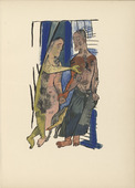 Oskar Kokoschka. Plate (folio 4) from Mörder, Hoffnung der Frauen (Murderer, Hope of Women). (1916)