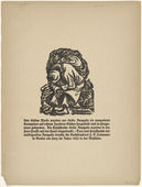 Ernst Barlach. The Burden (Die Last) (headpiece, page 7) from Der Findling (The Foundling). 1922 (executed 1921)