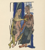 Oskar Kokoschka. Plate (folio 4) from Mörder, Hoffnung der Frauen (Murderer, Hope of Women). (1916)