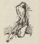 Willi Geiger. Untitled (The Tortured One) (plate, [p. 25]) from the periodical  Zeit-Echo. Ein Kriegs-Tagebuch der Künstler, vol. 1, no. 3 (Oct 1914). 1914
