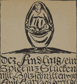 Ernst Barlach. Der Findling (The Foundling). 1922 (prints executed 1921)