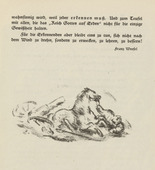 Werner Paul Schmidt. Untitled (Fallen Cavalryman) (tailpiece, p. 27) from the periodical  Zeit-Echo. Ein Kriegs-Tagebuch der Künstler, vol. 1, no. 3 (Oct 1914). 1914